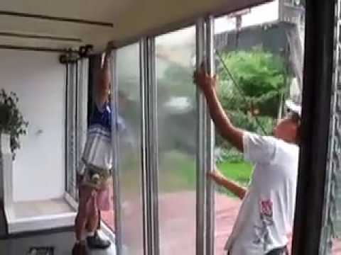 Installing glass doors for Shipping Container Home Complete
