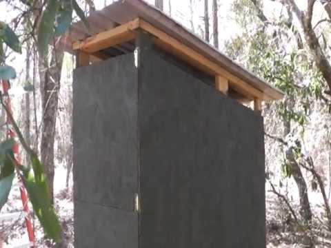 Off Grid Bug Out Location Ultimate Outhouse Part 1