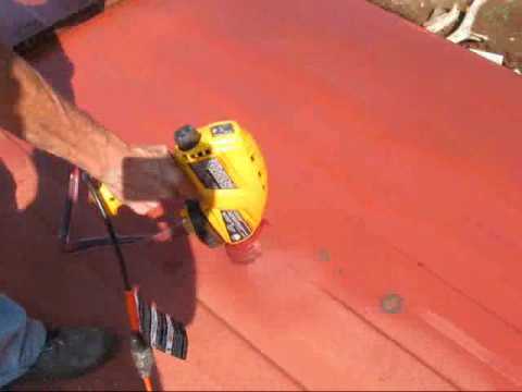 Painting a Shipping Container with a Spray Gun