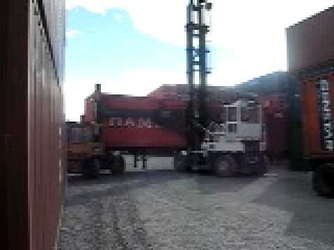 Shipping Container Crane at work