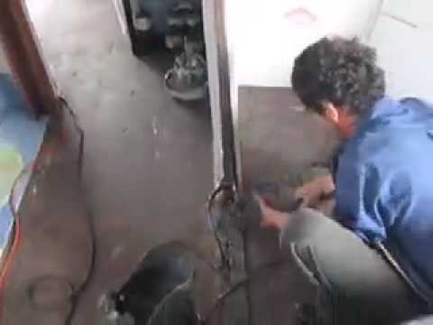 Welding two shipping containers homes